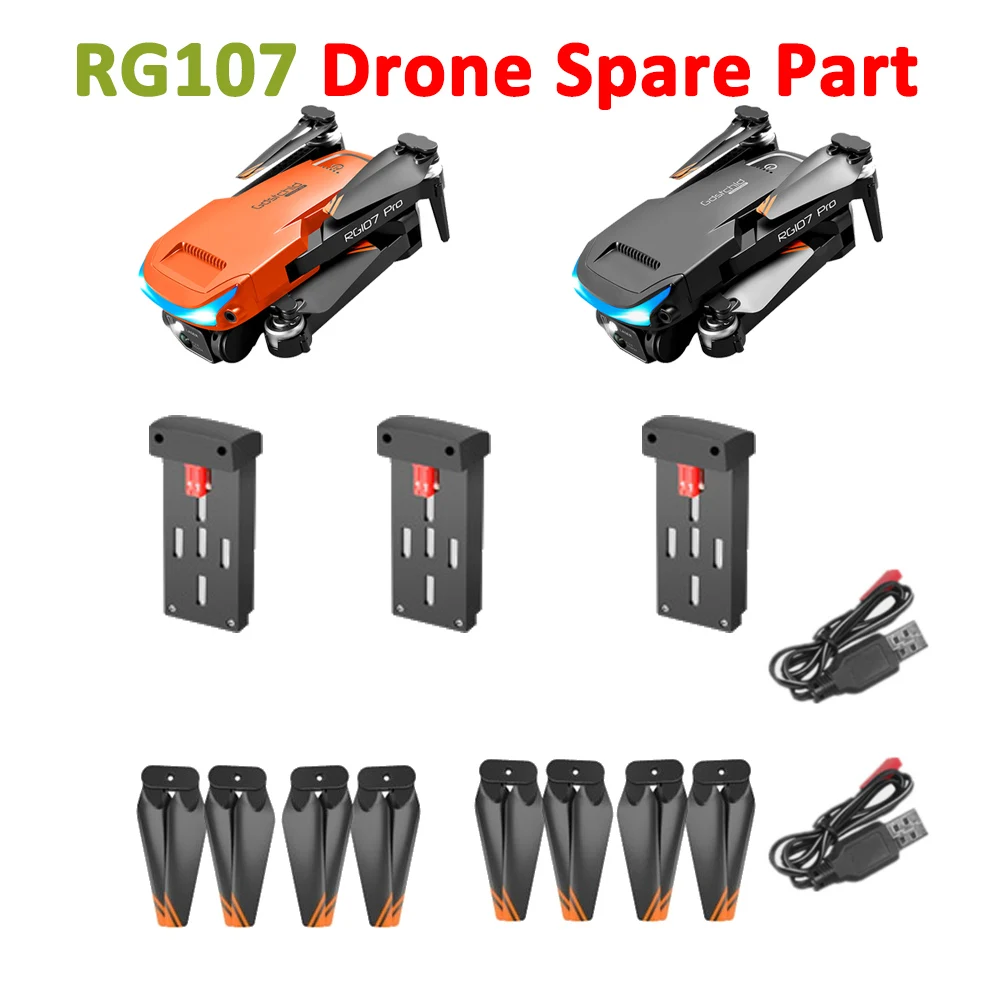 Мини-Дрон RG107 RG107PRO, оригинальная запасная часть, лопасть пропеллера, крыло, аккумулятор, USB-кабель для зарядки, запасные части, аксессуары для замены
Мини-Дрон RG107 RG107PRO, оригинальная запасная часть, лопасть пропеллера, крыло, аккумулятор, USB-кабель для зарядки, запасные части, аксессуары для замены