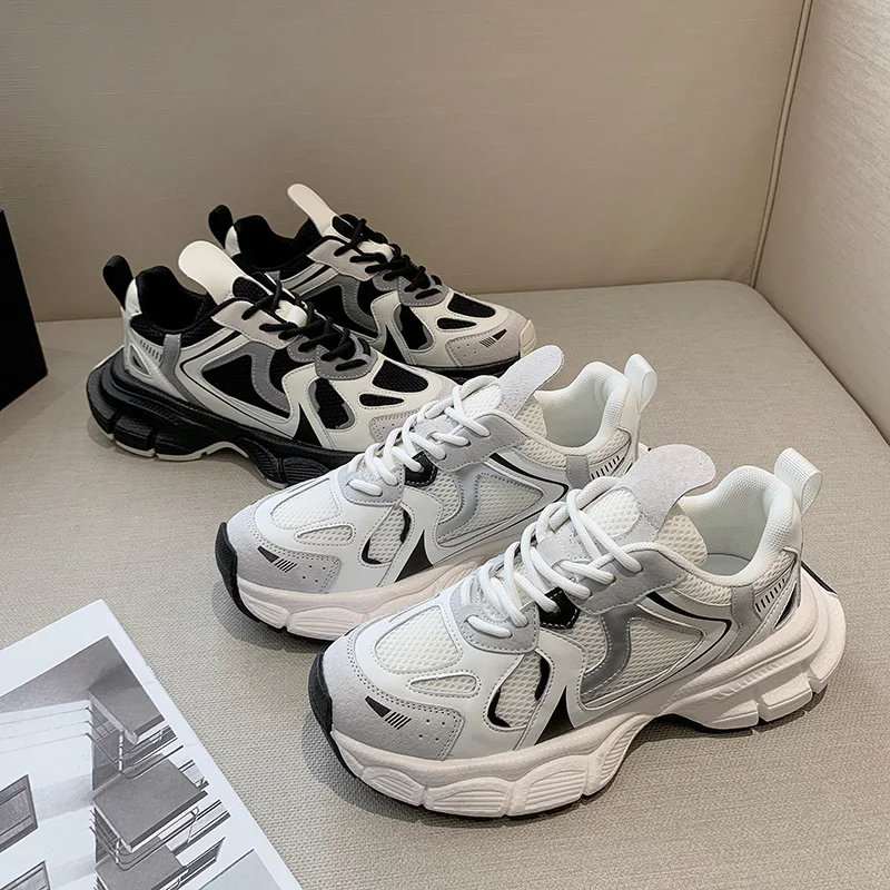 Design Shoe Woman 2023 Women Chunky Sneakers Autumn Platform Mesh Casual Shoes Brand Dad Sport Shoes Woman Black Vulcanized Shoe
Design Shoe Woman 2023 Women Chunky Sneakers Autumn Platform Mesh Casual Shoes Brand Dad Sport Shoes Woman Black Vulcanized Shoe