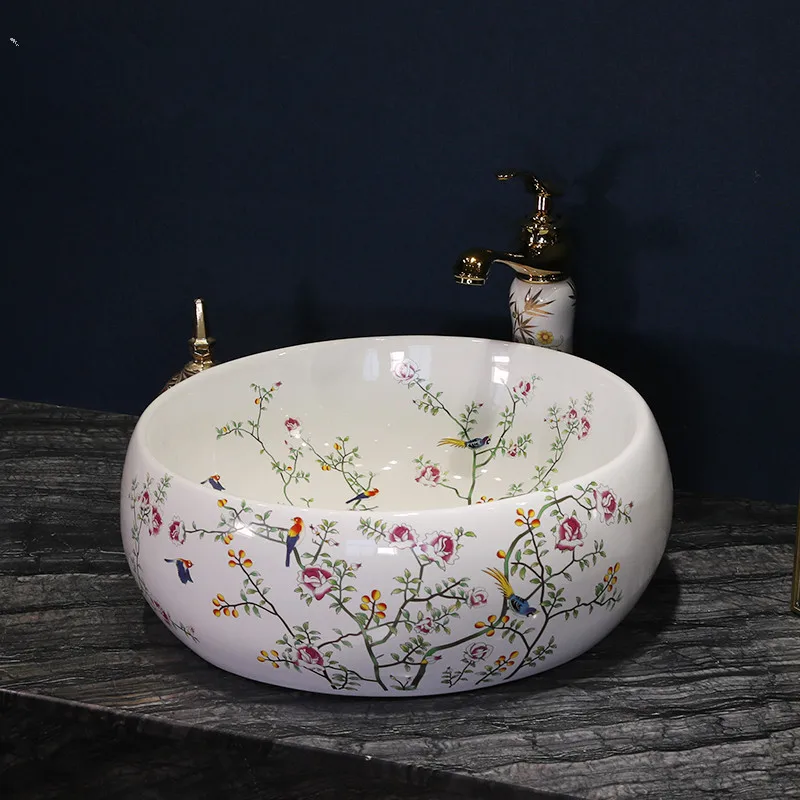 Europe Vintage Style Ceramic Art Basin Sinks Counter Top Wash Basin Bathroom Vessel Sinks vanities countertop ceramic wash basin
Europe Vintage Style Ceramic Art Basin Sinks Counter Top Wash Basin Bathroom Vessel Sinks vanities countertop ceramic wash basin
