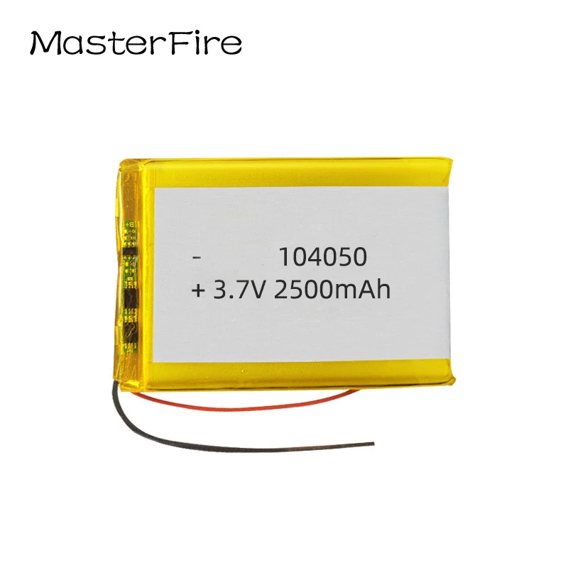 104050 3.7V 2500mah Rechargeable Lithium Polymer Battery Cell for Car Recorder Audio Airplane Camera LED Light Beauty Device
104050 3.7V 2500mah Rechargeable Lithium Polymer Battery Cell for Car Recorder Audio Airplane Camera LED Light Beauty Device