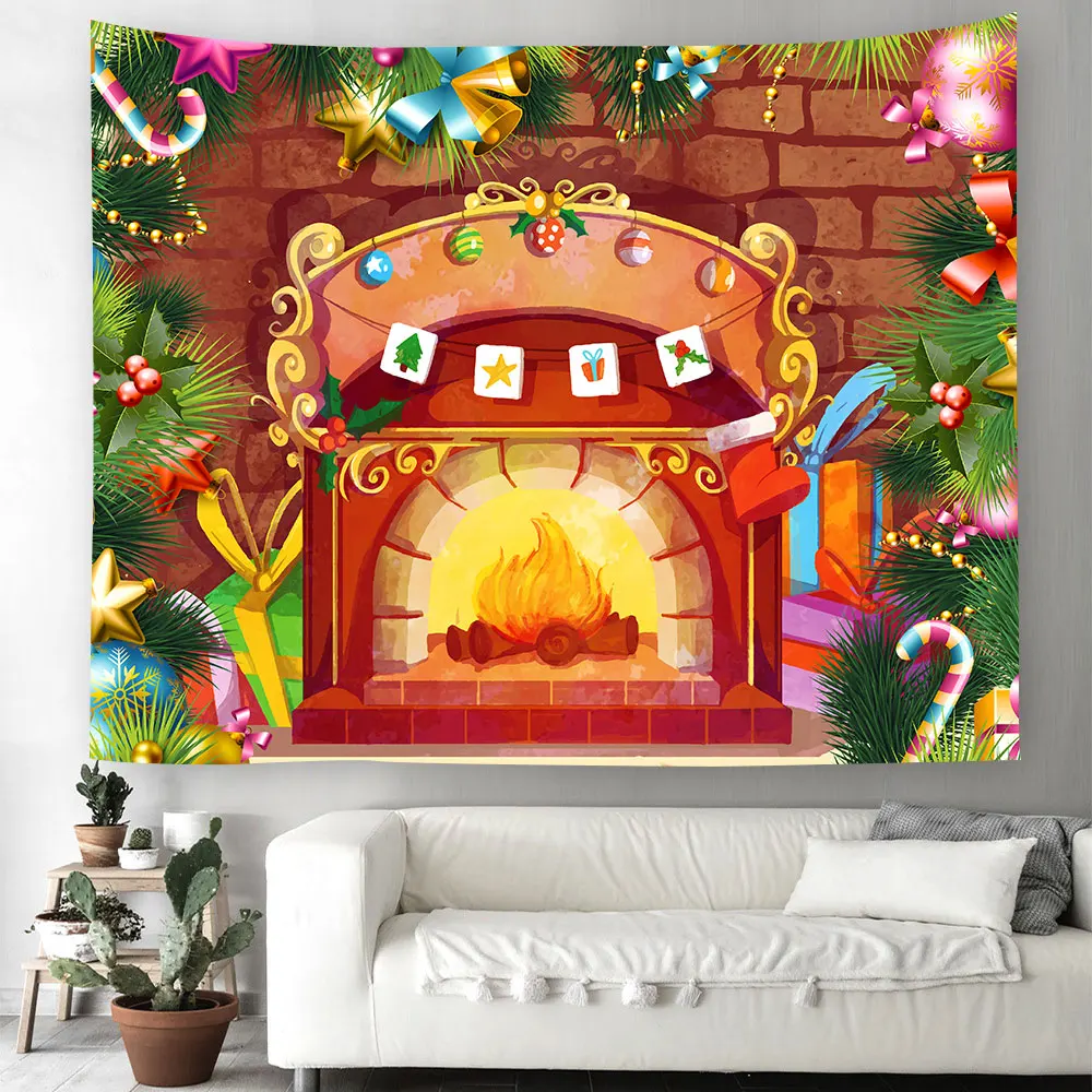 

Christmas Snowman Magic Tapestry Wall Painting Hanging Poster Hanging Decoration Premium Dorm Banner Digital Printing Polyester