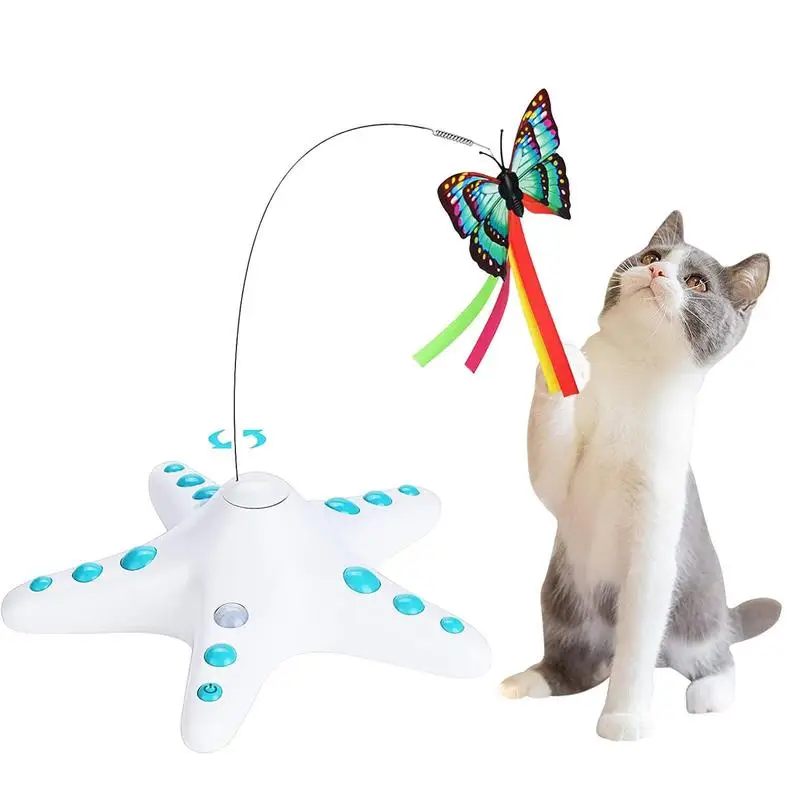 Auto Interactive Cat Toy Funny Simulation Wand With Butterfly Cat Stick Toy For Kitten Playing Teaser Wand Toy Cat Supplies
Auto Interactive Cat Toy Funny Simulation Wand With Butterfly Cat Stick Toy For Kitten Playing Teaser Wand Toy Cat Supplies