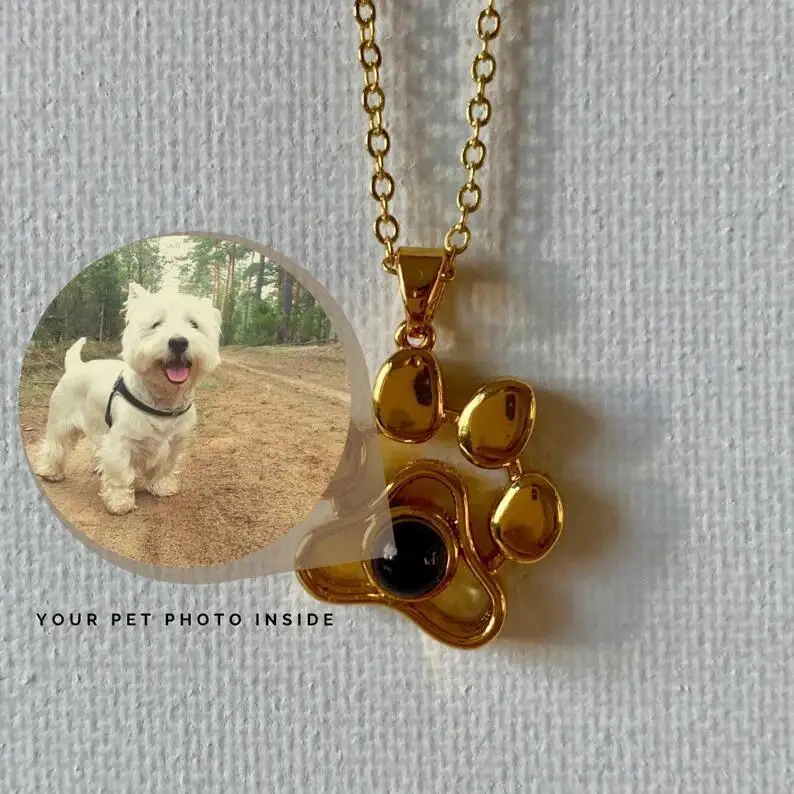 New 2022 Cute Pet Dog Paw Footprint Projection Pendant Necklace For Women Neck Chain Animal Jewelry Daily Collar Gift
New 2022 Cute Pet Dog Paw Footprint Projection Pendant Necklace For Women Neck Chain Animal Jewelry Daily Collar Gift