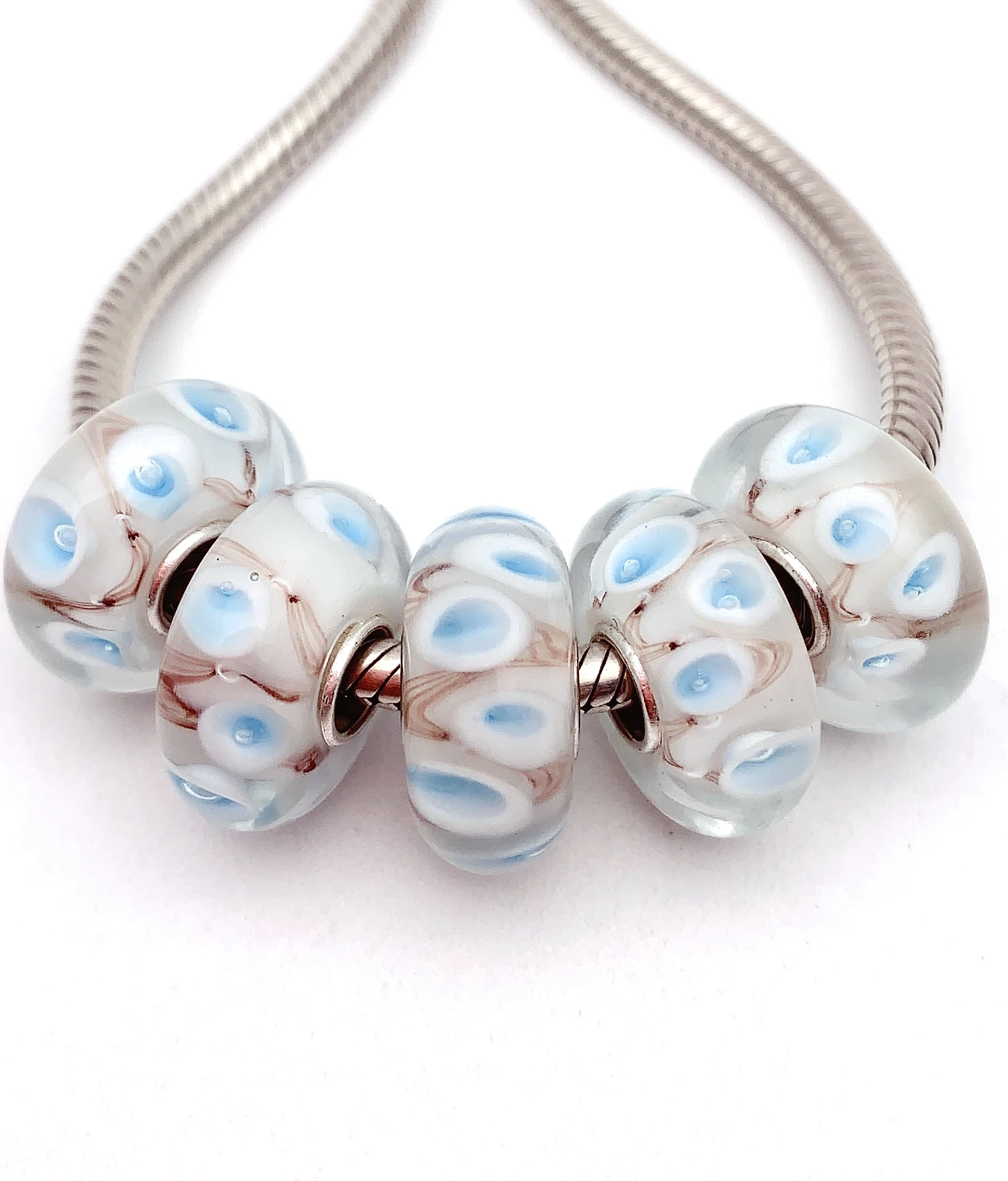 YG399 5X 100% Authenticity S925 Sterling Silver Beads Murano Glassbeads NEW Fit European Charms Bracelet Diy Jewelry Lampwork
YG399 5X 100% Authenticity S925 Sterling Silver Beads Murano Glassbeads NEW Fit European Charms Bracelet Diy Jewelry Lampwork
