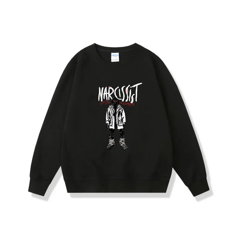 Rapper Playboi Carti Narcissist Graphic Print Sweatshirt Men's Hip Hop Pullover Tracksuit Men Womne Fleece Cotton Sweatshirts
Rapper Playboi Carti Narcissist Graphic Print Sweatshirt Men's Hip Hop Pullover Tracksuit Men Womne Fleece Cotton Sweatshirts
