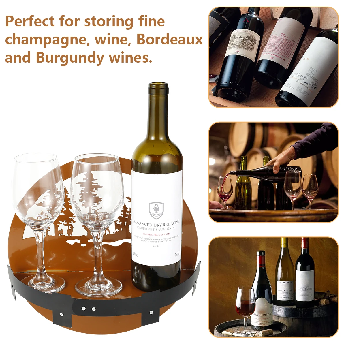 Hanging Wine Rack Metal Wall Mounted Wine Shelves Retro Style Hanging Wine Holder Exquisite Engraving Wine Rack Wall Decoration
Hanging Wine Rack Metal Wall Mounted Wine Shelves Retro Style Hanging Wine Holder Exquisite Engraving Wine Rack Wall Decoration