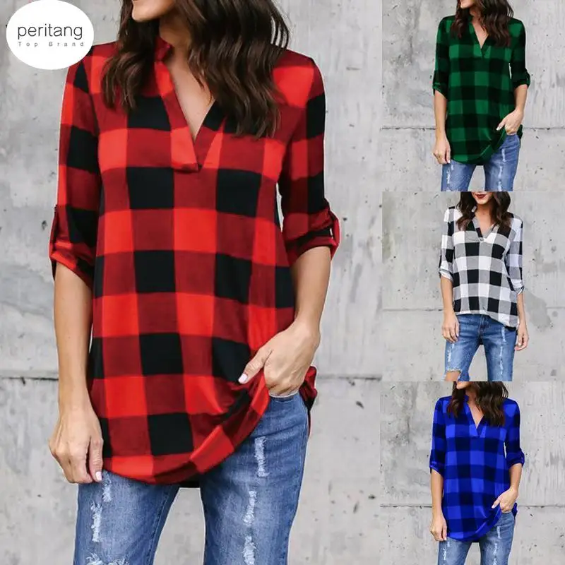 2023 Women Shirts Autumn Casual Plaid Shirt For Women Tops And Blouses Long Sleeve Red Ladies Plaid Shirts
2023 Women Shirts Autumn Casual Plaid Shirt For Women Tops And Blouses Long Sleeve Red Ladies Plaid Shirts