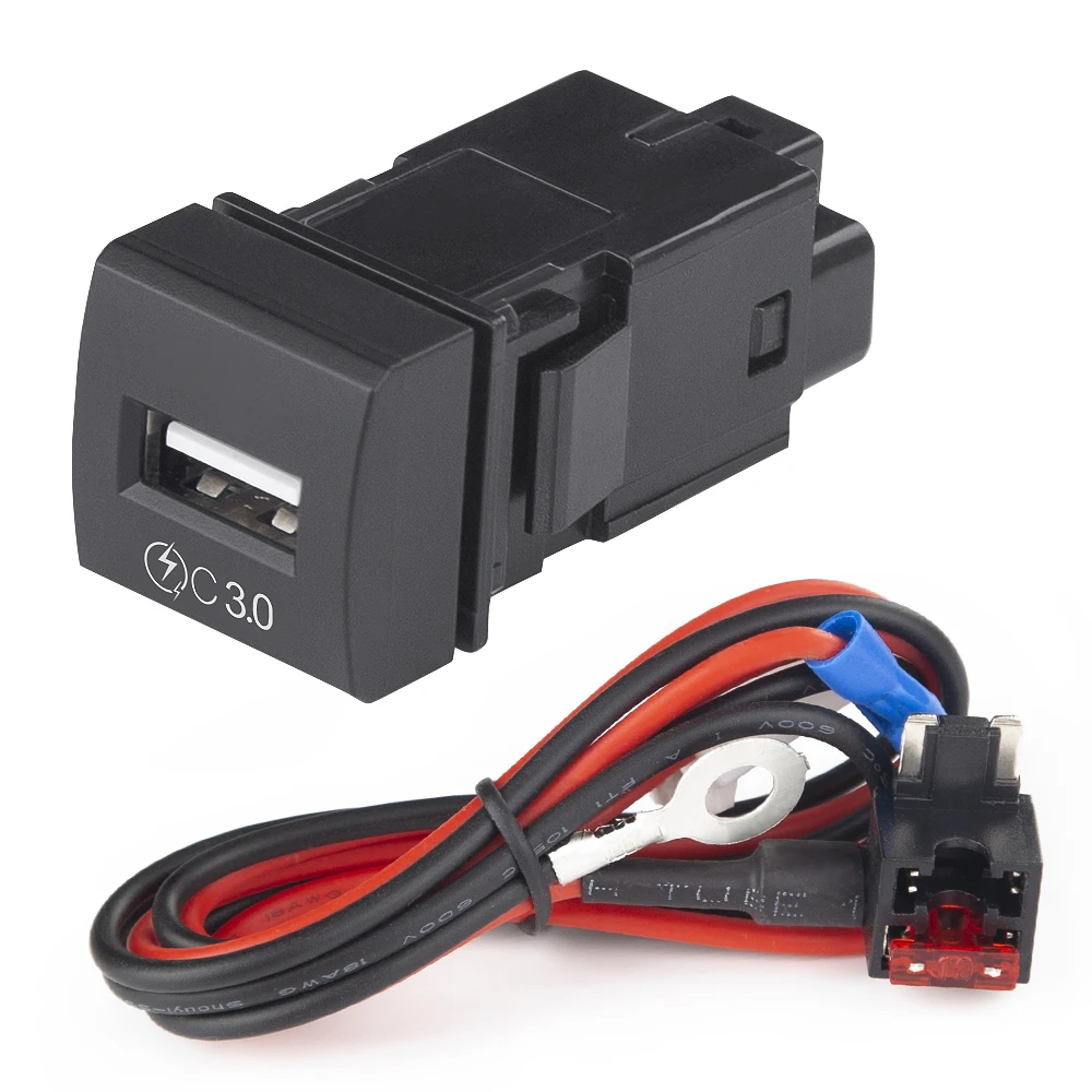 3.0 Fast Charging Car Charger USB Port 12-24V 2.1A Socket Mobile Phone Charger USB Adapter Waterproof Power Outlet For Toyota
3.0 Fast Charging Car Charger USB Port 12-24V 2.1A Socket Mobile Phone Charger USB Adapter Waterproof Power Outlet For Toyota