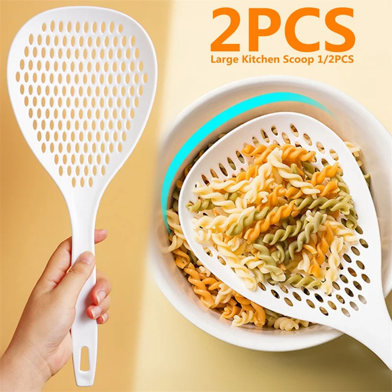 2PCS New Fashion Kitchen Accessories Large Scoop Colander Pasta Heat Resistant Strainer Meal Filter Soup Spoon Household Supplie
2PCS New Fashion Kitchen Accessories Large Scoop Colander Pasta Heat Resistant Strainer Meal Filter Soup Spoon Household Supplie