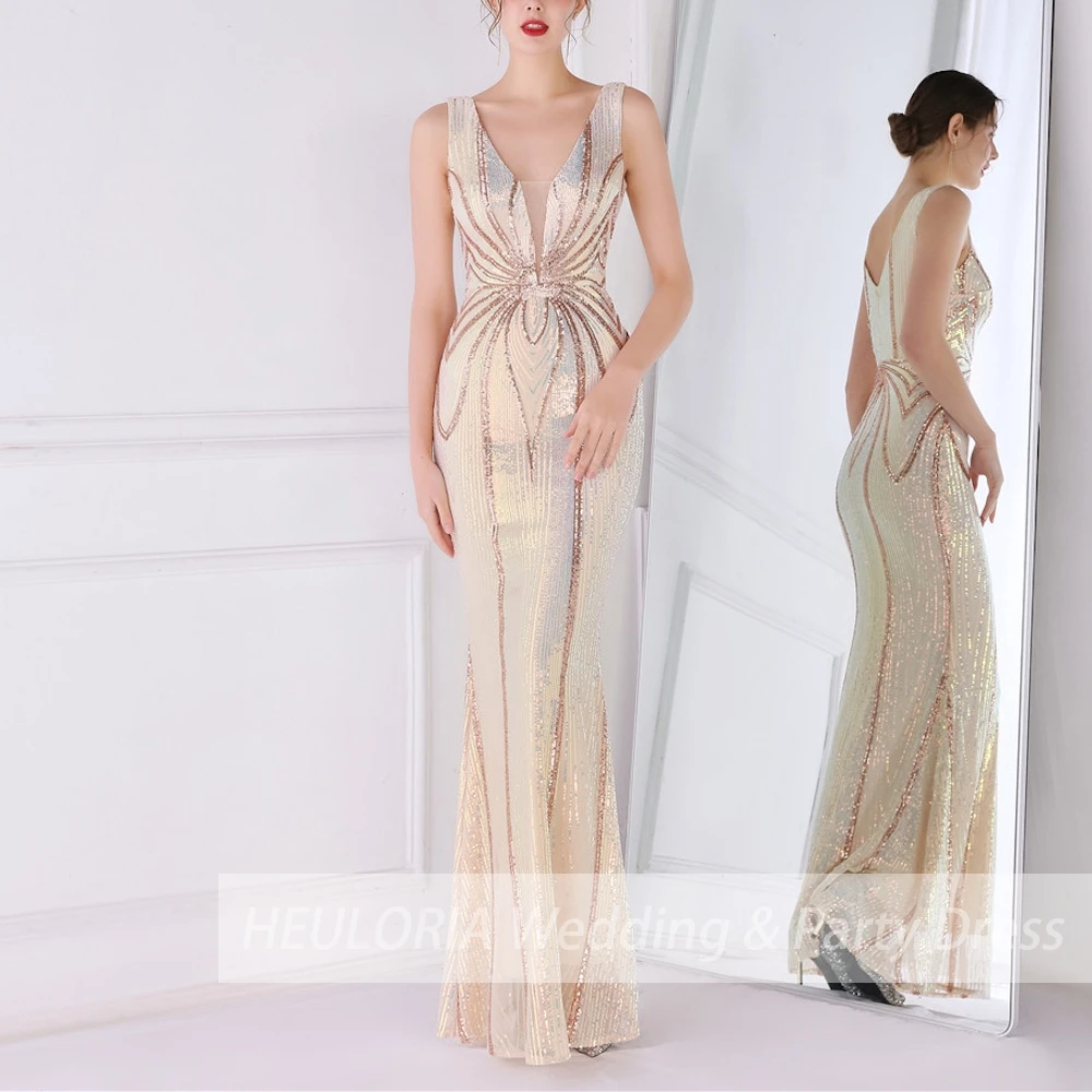 Women's wedding party dress plus size V neck sequin long formal prom evening dress elegant ceremony cocktail party dress
Women's wedding party dress plus size V neck sequin long formal prom evening dress elegant ceremony cocktail party dress
