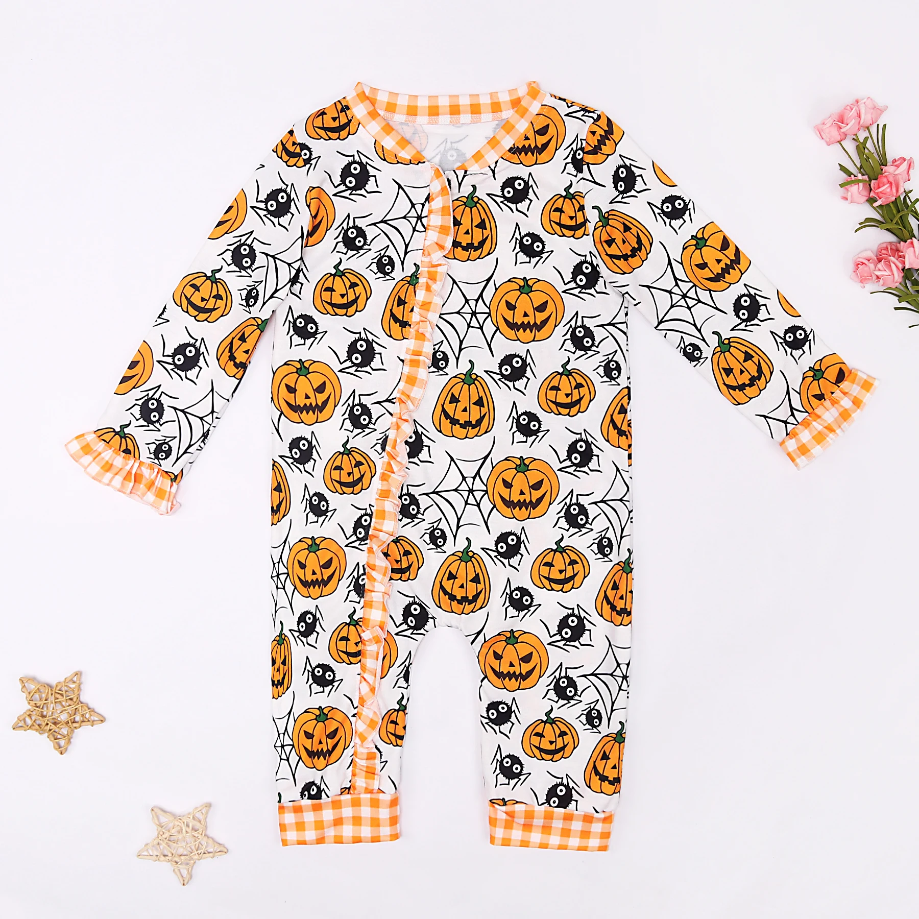 Halloween Pajamas 0-3T Bubble Lovely Casual Wear Romper Babi Girls Clothes Pumpkin Bodysuit Long Sleeve Pants Shorts One Piece
Halloween Pajamas 0-3T Bubble Lovely Casual Wear Romper Babi Girls Clothes Pumpkin Bodysuit Long Sleeve Pants Shorts One Piece