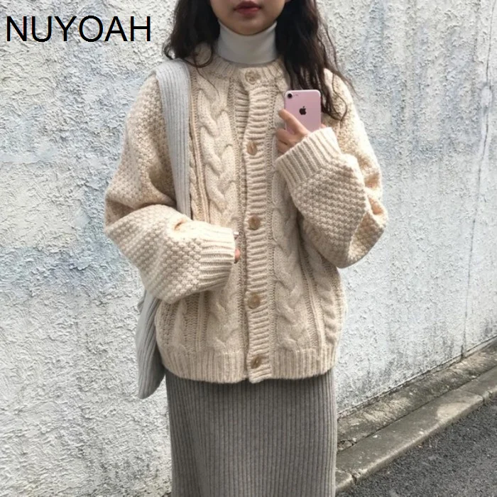 Style Sweater Women's Autumn and Winter Korean Style Loose Outer Wear Retro Lazy Style Chic KnittedNuyoah
Style Sweater Women's Autumn and Winter Korean Style Loose Outer Wear Retro Lazy Style Chic KnittedNuyoah