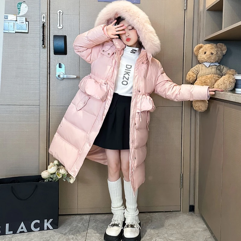 2023 New Winter Teenager Girls Jacket Parkas Keeping Warm Hooded Kids Coat Fur Collar Children Outerwear 12 14 Years Old Clothes
2023 New Winter Teenager Girls Jacket Parkas Keeping Warm Hooded Kids Coat Fur Collar Children Outerwear 12 14 Years Old Clothes