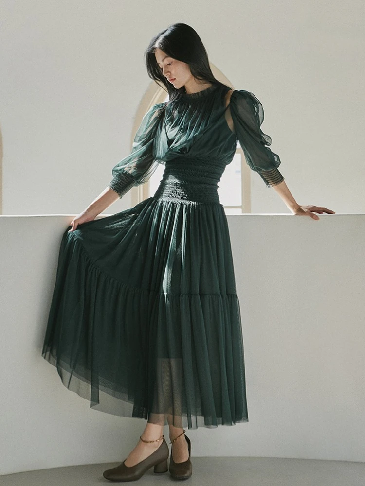 Maxi Dresses for Women Robes Japanese Style Puff Sleeves Lace Dress Spring Clothes Ladies Elegant Party Dress Pleated Vestidos
Maxi Dresses for Women Robes Japanese Style Puff Sleeves Lace Dress Spring Clothes Ladies Elegant Party Dress Pleated Vestidos