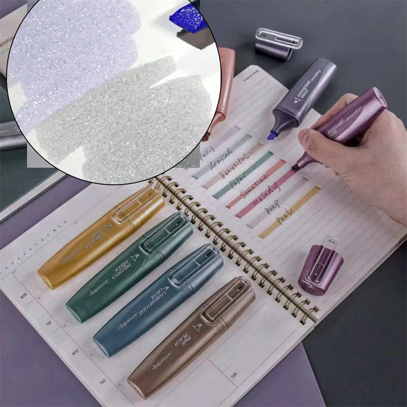 4Pcs Fine Flash Highlighter Creative Portable Star River Super Flash Drawing Marker Sweet Fashion Birthday Gift
4Pcs Fine Flash Highlighter Creative Portable Star River Super Flash Drawing Marker Sweet Fashion Birthday Gift