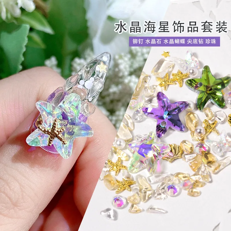 1 Bag Starfish Butterfly Nail Art Design Charms Ocean Crystal 3D Rhinestones Jewelry Manicure Nails Decorations Wholesale Gifts
1 Bag Starfish Butterfly Nail Art Design Charms Ocean Crystal 3D Rhinestones Jewelry Manicure Nails Decorations Wholesale Gifts