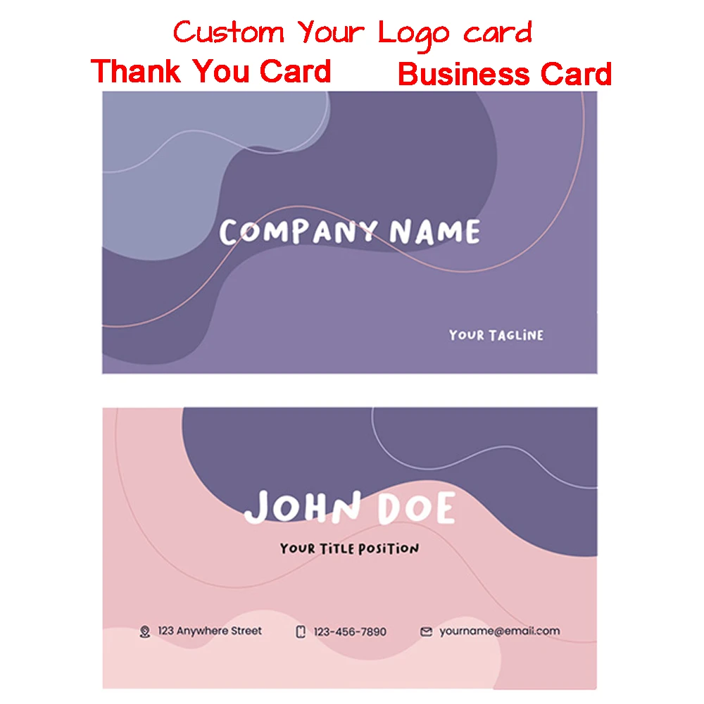 1000pcs Custom Business Card Print Personalized Logo Design DIY Thank You Small Business Cards for Wedding Invitations Label
1000pcs Custom Business Card Print Personalized Logo Design DIY Thank You Small Business Cards for Wedding Invitations Label