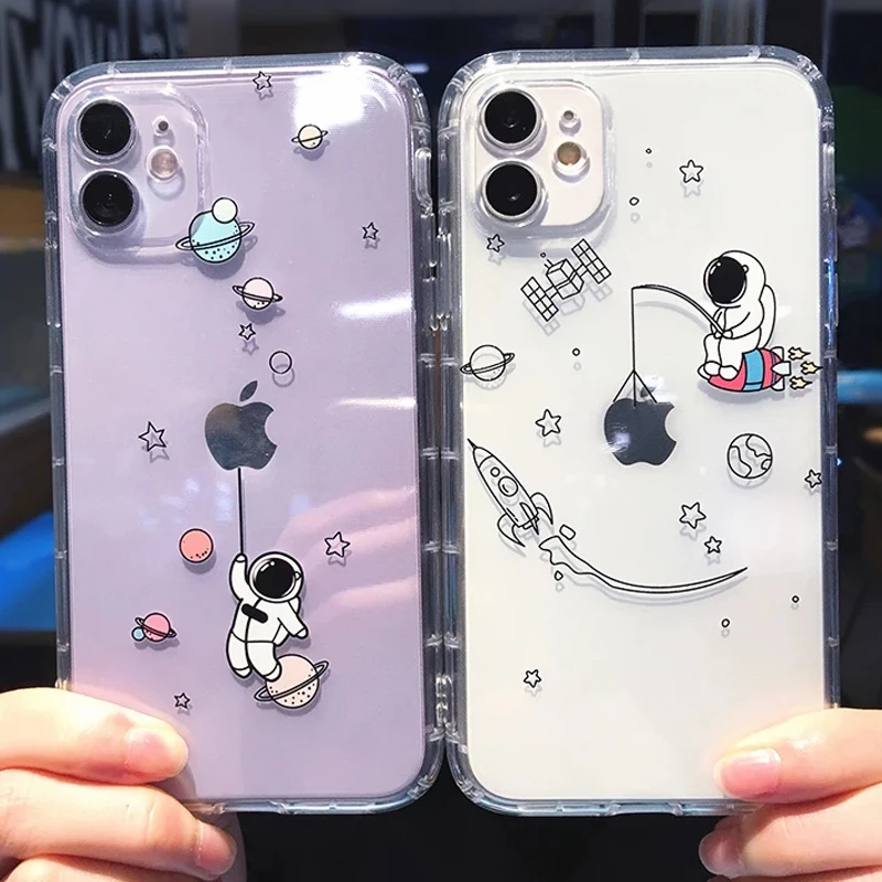 Cartoon Astronaut Star Space Phone Case For iPhone 11 13 Pro MAX 12 Mini XS XR X SE 2020 8 7 6 6S Plus Clear Soft TPU Back Cover
Cartoon Astronaut Star Space Phone Case For iPhone 11 13 Pro MAX 12 Mini XS XR X SE 2020 8 7 6 6S Plus Clear Soft TPU Back Cover
