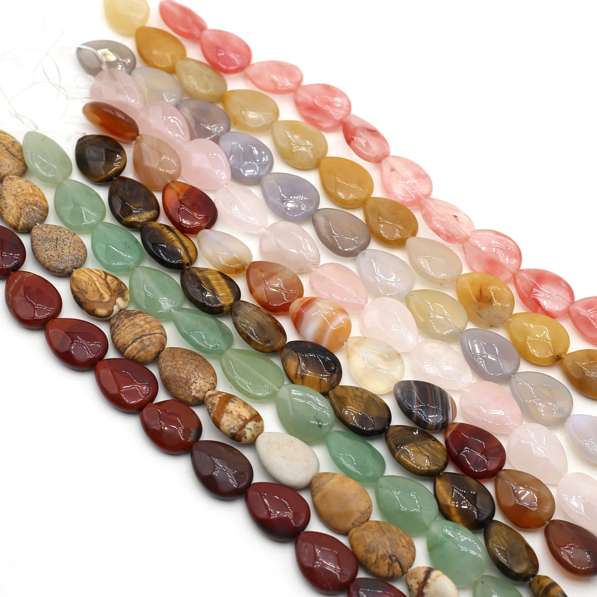 Natural Stone Faceted Beaded Drop-shaped Gemstone Loose Isolation Beads for Jewelry Making Diy Necklace Bracelet Accessories
Natural Stone Faceted Beaded Drop-shaped Gemstone Loose Isolation Beads for Jewelry Making Diy Necklace Bracelet Accessories