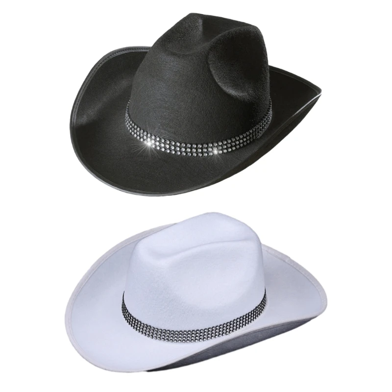 Lightweight Cowgirl Hat with Rhinestones Woman Ladies Cowboy Hat Party Western Style Hat Summer Outdoor Sunproof Hat
Lightweight Cowgirl Hat with Rhinestones Woman Ladies Cowboy Hat Party Western Style Hat Summer Outdoor Sunproof Hat