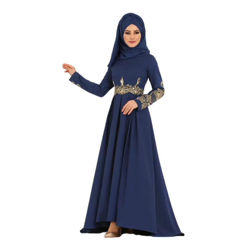 Mid-East Arab Muslim Long Skirt Embroidered All Around Play Fabric Slim Temperament Women Plus Size Dress 4XL 5XL
Mid-East Arab Muslim Long Skirt Embroidered All Around Play Fabric Slim Temperament Women Plus Size Dress 4XL 5XL