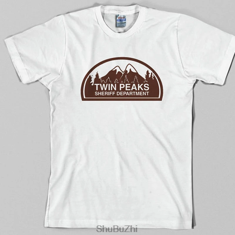 

new arrived summer men cool t-shirt Twin Peaks Sheriff Department T Shirt hip-hop fashion brand tshirt short sleeve cotton tees