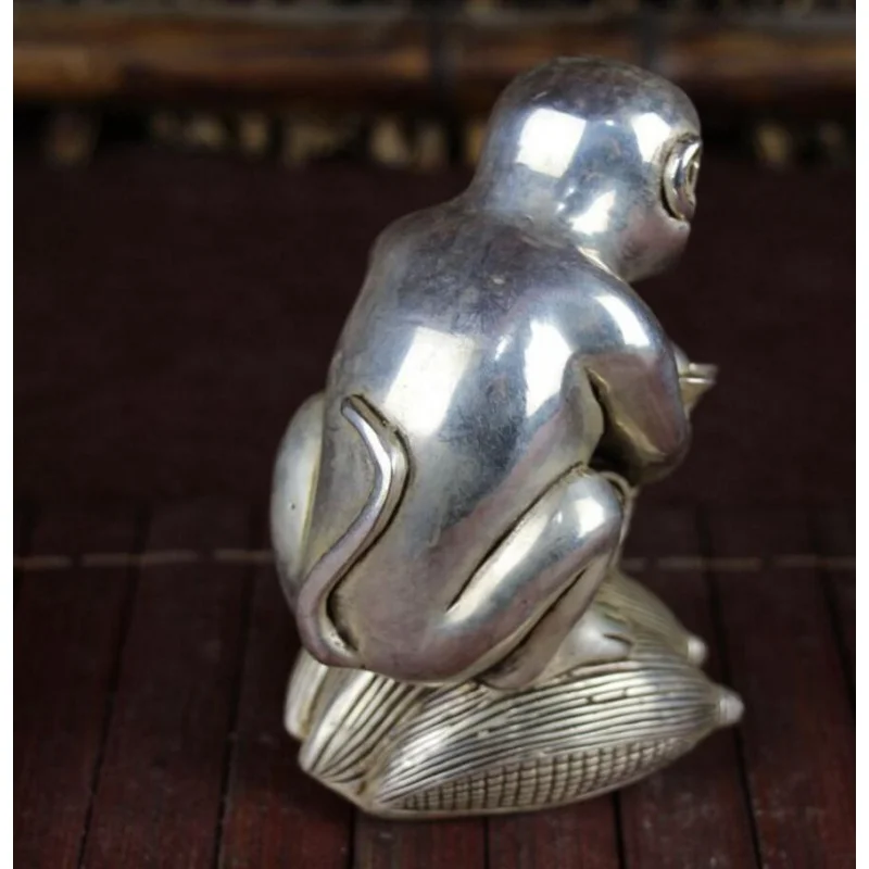 

Медная статуя, медная Позолоченная серебряная, для кабинета, домашняя мебель, ремесла, обезьяна baoyuanbao