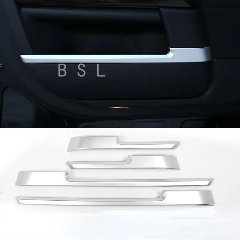 

ABS Plastic Door Decoration Strips Trim Cover For Land Rover Range Rover Vogue 2013-2017 Black Glossy