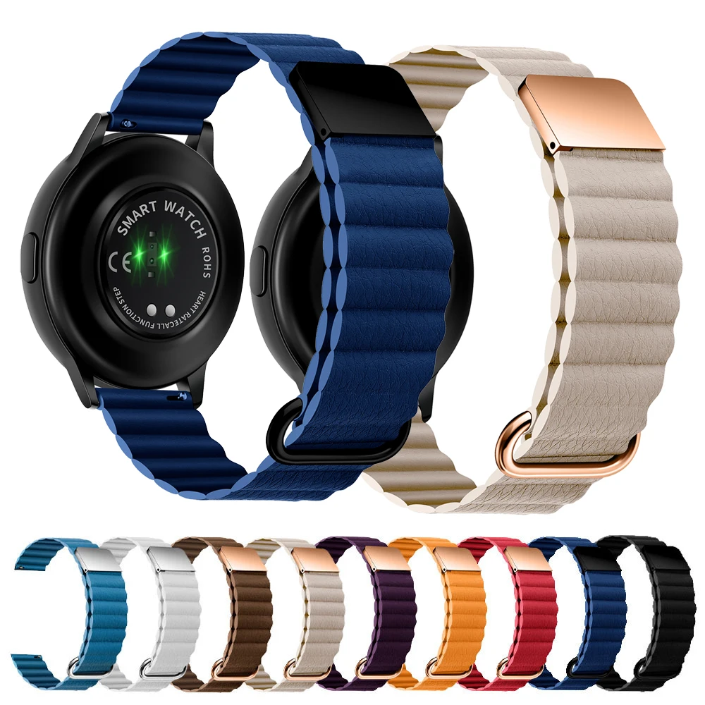 Ремешок кожаный для samsung Galaxy watch 4/5 pro/3/active 2 amazfit, магнитный браслет для HUAWEI watch GT 2e Pro, 20 мм 22 мм
Ремешок кожаный для samsung Galaxy watch 4/5 pro/3/active 2 amazfit, магнитный браслет для HUAWEI watch GT 2e Pro, 20 мм 22 мм