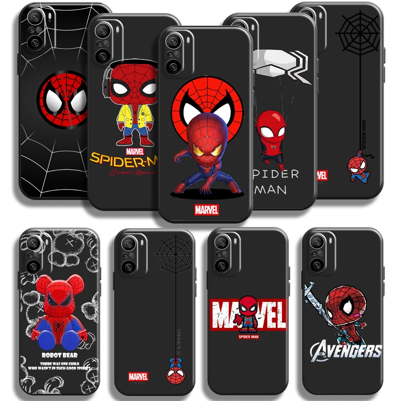 Marvel Cartoon Spiderman For Xiaomi Redmi K40 Pro Gaming Phone Case Coque Funda Black Liquid Silicon Silicone Cover
Marvel Cartoon Spiderman For Xiaomi Redmi K40 Pro Gaming Phone Case Coque Funda Black Liquid Silicon Silicone Cover