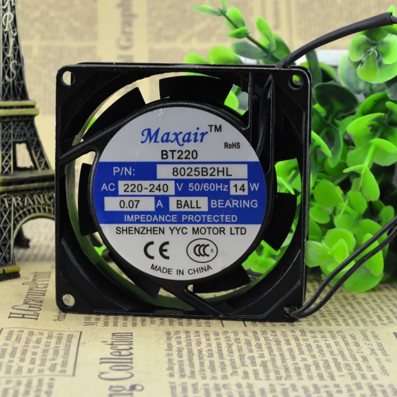 Новый вентилятор ЦП радиатор Maxair BT8025B2HL осевой вентилятор охлаждения переменного тока 8025B2HL шарикоподшипник (220 В) 80*80*25 мм
Новый вентилятор ЦП радиатор Maxair BT8025B2HL осевой вентилятор охлаждения переменного тока 8025B2HL шарикоподшипник (220 В) 80*80*25 мм