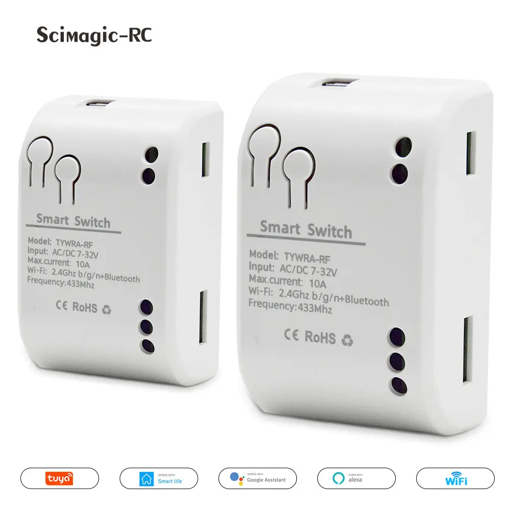 10A Tuya WiFi Mini DIY Smart Switch 1/4 Способ управления Модуль автоматизации умного дома Через приложение Alexa Google Home Alice Smart Life
10A Tuya WiFi Mini DIY Smart Switch 1/4 Способ управления Модуль автоматизации умного дома Через приложение Alexa Google Home Alice Smart Life