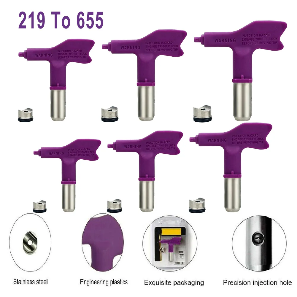 Durable Airless Spray Gun Tips Seal Nozzle Universal Air Spray Nozzle Blue Spray Tips For Paint Sprayer Garden Power Accessories
Durable Airless Spray Gun Tips Seal Nozzle Universal Air Spray Nozzle Blue Spray Tips For Paint Sprayer Garden Power Accessories