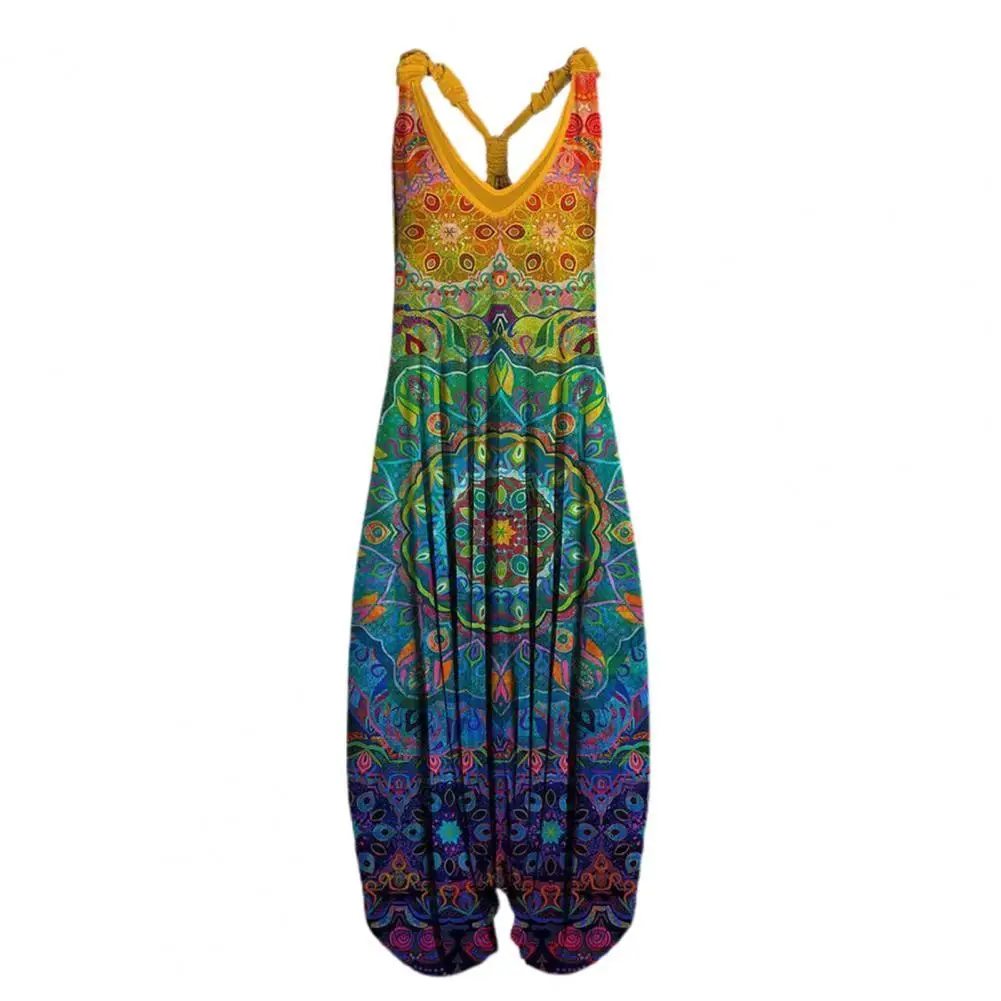Party Women's Jumpsuit Ethnic Print Vintage Loose Sling Harem Women Summer Jumpsuit Overall
Party Women's Jumpsuit Ethnic Print Vintage Loose Sling Harem Women Summer Jumpsuit Overall