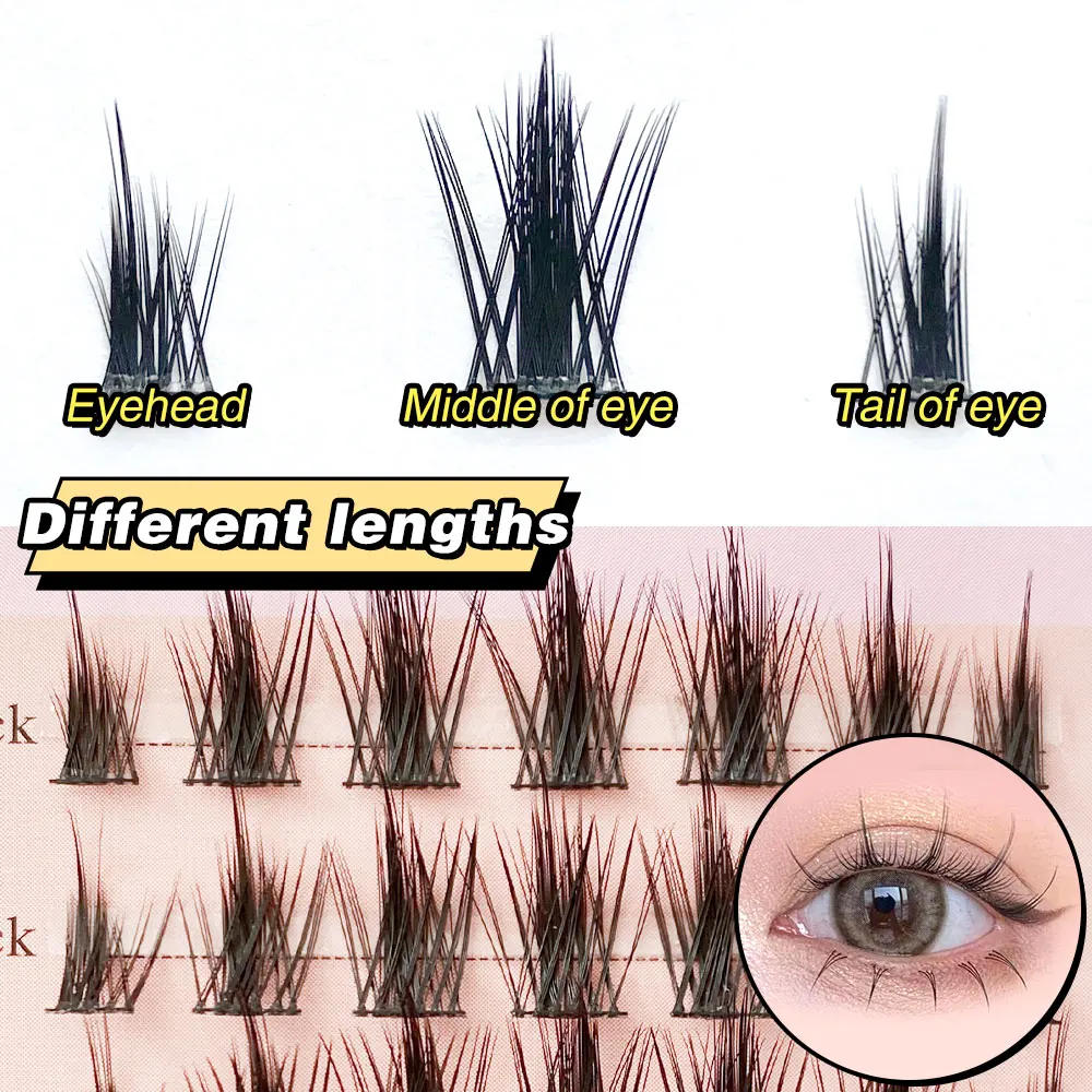 DIY Segmented Eyelash Extension Little Devil Fish Tail Cluster Lashes Individual Fairy Korean Style Eyelashes
DIY Segmented Eyelash Extension Little Devil Fish Tail Cluster Lashes Individual Fairy Korean Style Eyelashes