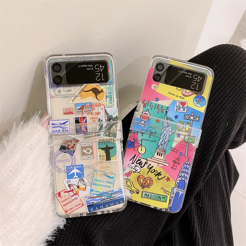 Creative Landscape Sticker Label Phone Case for Samsung Galaxy Z Flip 3 Hard PC Back Cover for ZFlip3 Case Protective Shell
Creative Landscape Sticker Label Phone Case for Samsung Galaxy Z Flip 3 Hard PC Back Cover for ZFlip3 Case Protective Shell
