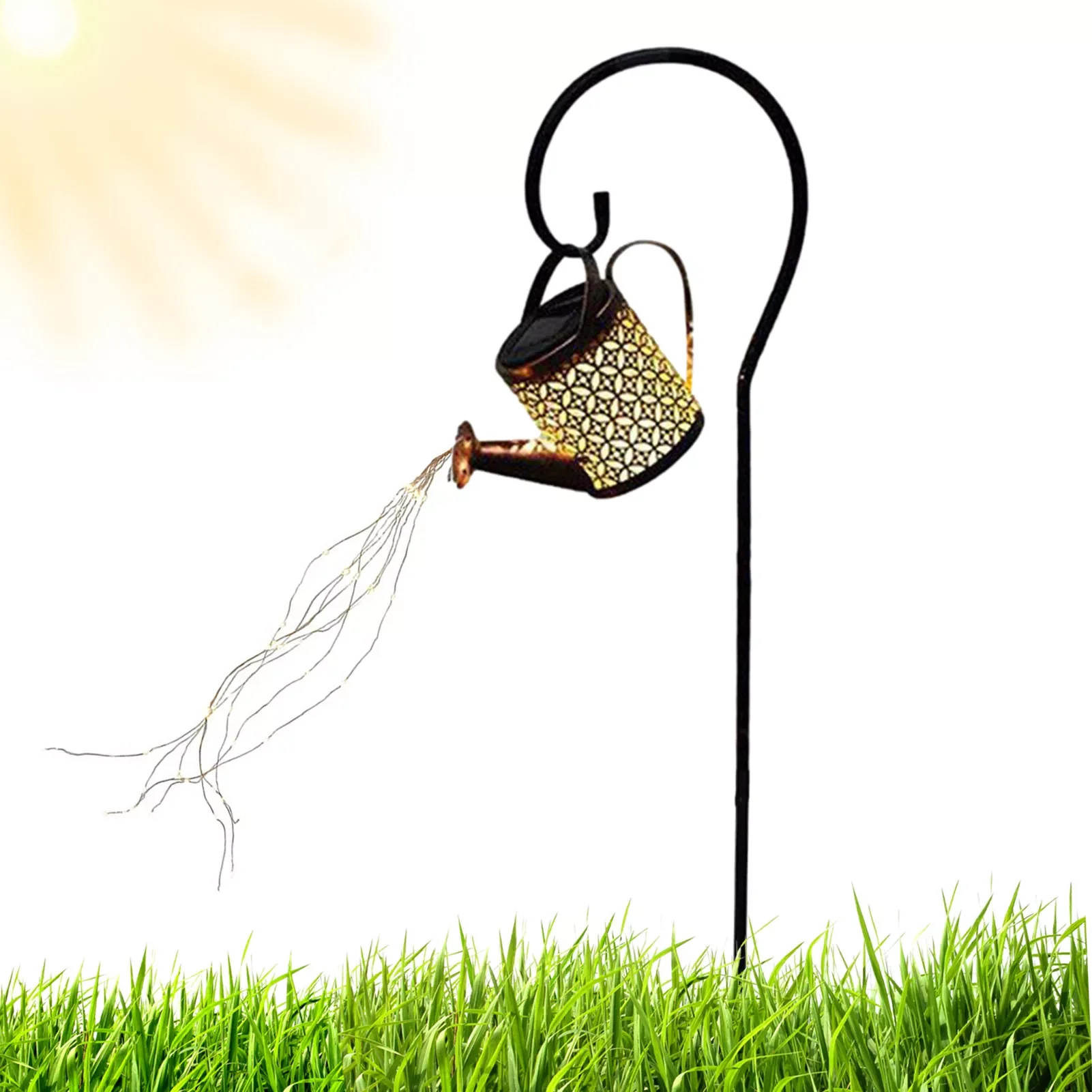 Solar Watering Can LED Lights Waterproof Outdoor Garden Yard Art Hollow Landscape Lamps Hanging Wrought Iron Water Kettle Decor
Solar Watering Can LED Lights Waterproof Outdoor Garden Yard Art Hollow Landscape Lamps Hanging Wrought Iron Water Kettle Decor