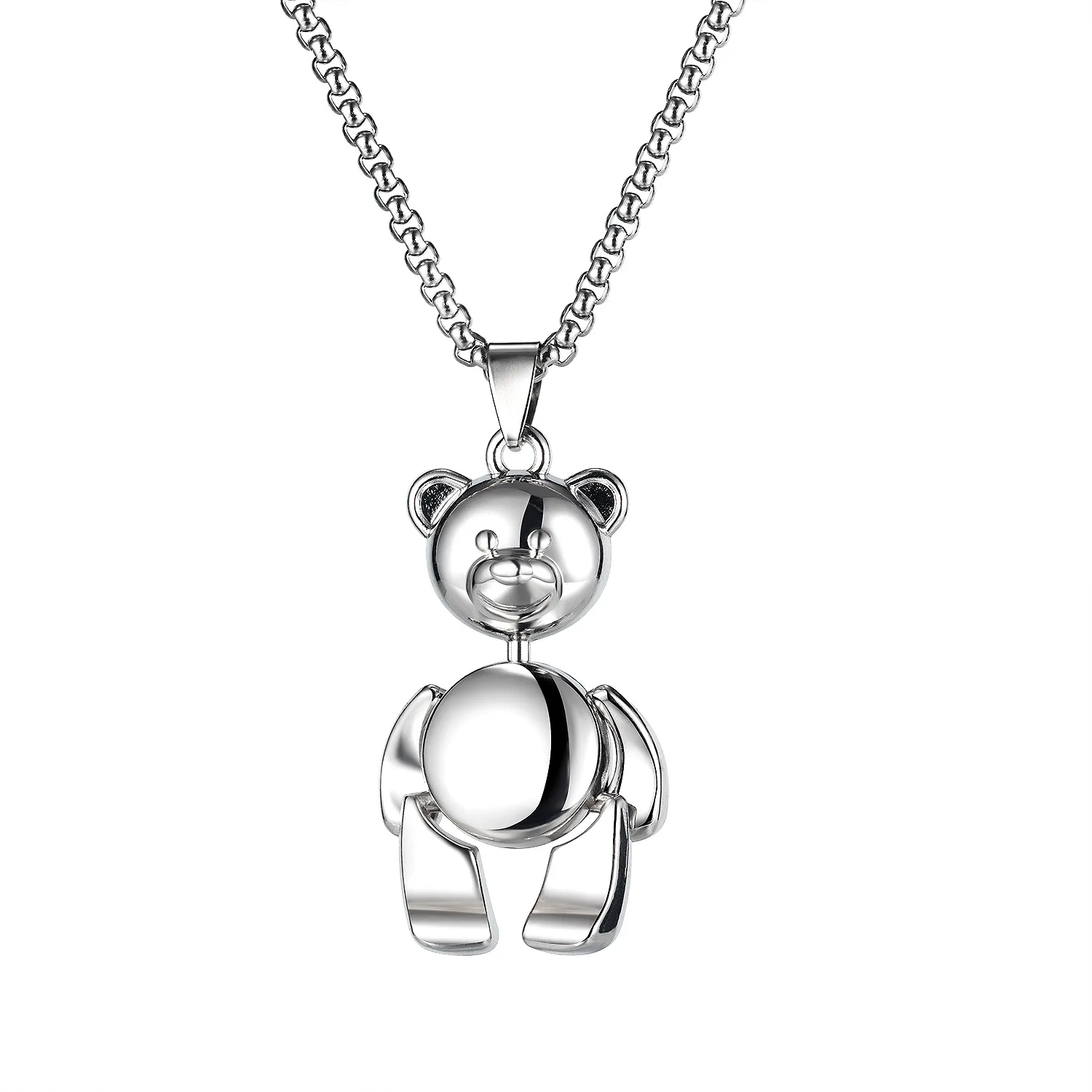 Retro Simple and Versatile Alloy Couple Necklace Fashion Personality Street Hip Hop Teddy Bear
Retro Simple and Versatile Alloy Couple Necklace Fashion Personality Street Hip Hop Teddy Bear