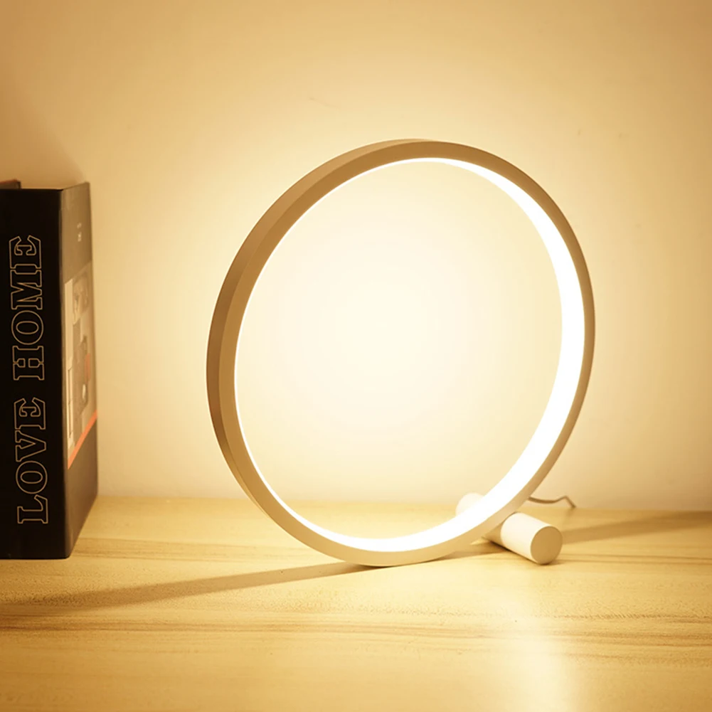Home Office Night Bedroom Decor Warming Atmosphere Bedside Modern Circle Shape Portable Dimmable Smart LED Aluminium Desk Lamp
Home Office Night Bedroom Decor Warming Atmosphere Bedside Modern Circle Shape Portable Dimmable Smart LED Aluminium Desk Lamp