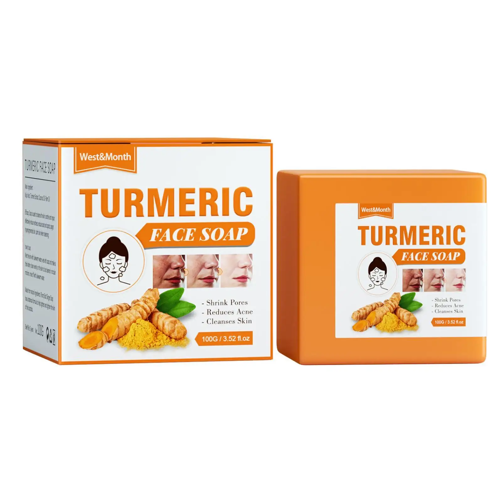 Turmeric Soap Face Cleansing Anti Acne Skin Brighten Remove Pimples Dark Spot Lightening Handmade Ginger Essential Oil Body Bath
Turmeric Soap Face Cleansing Anti Acne Skin Brighten Remove Pimples Dark Spot Lightening Handmade Ginger Essential Oil Body Bath