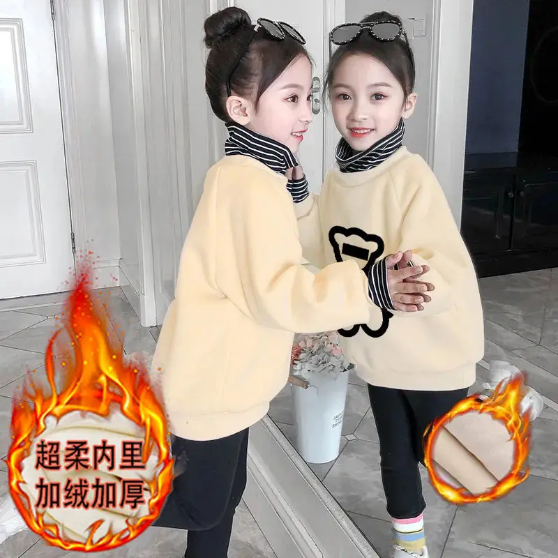 Girls Sweatshirts Tops Overcoat Outwear 2022 Luxury Thicken Warm Winter Autumn Plus Size School Children's Clothing
Girls Sweatshirts Tops Overcoat Outwear 2022 Luxury Thicken Warm Winter Autumn Plus Size School Children's Clothing