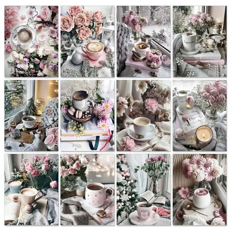 Gatyztory 5D Diamond Painting Art Kits Pink Flower Diamond Embroidery Sale Coffee Pictures Of Rhinestones Full Mosaic Decor For
Gatyztory 5D Diamond Painting Art Kits Pink Flower Diamond Embroidery Sale Coffee Pictures Of Rhinestones Full Mosaic Decor For