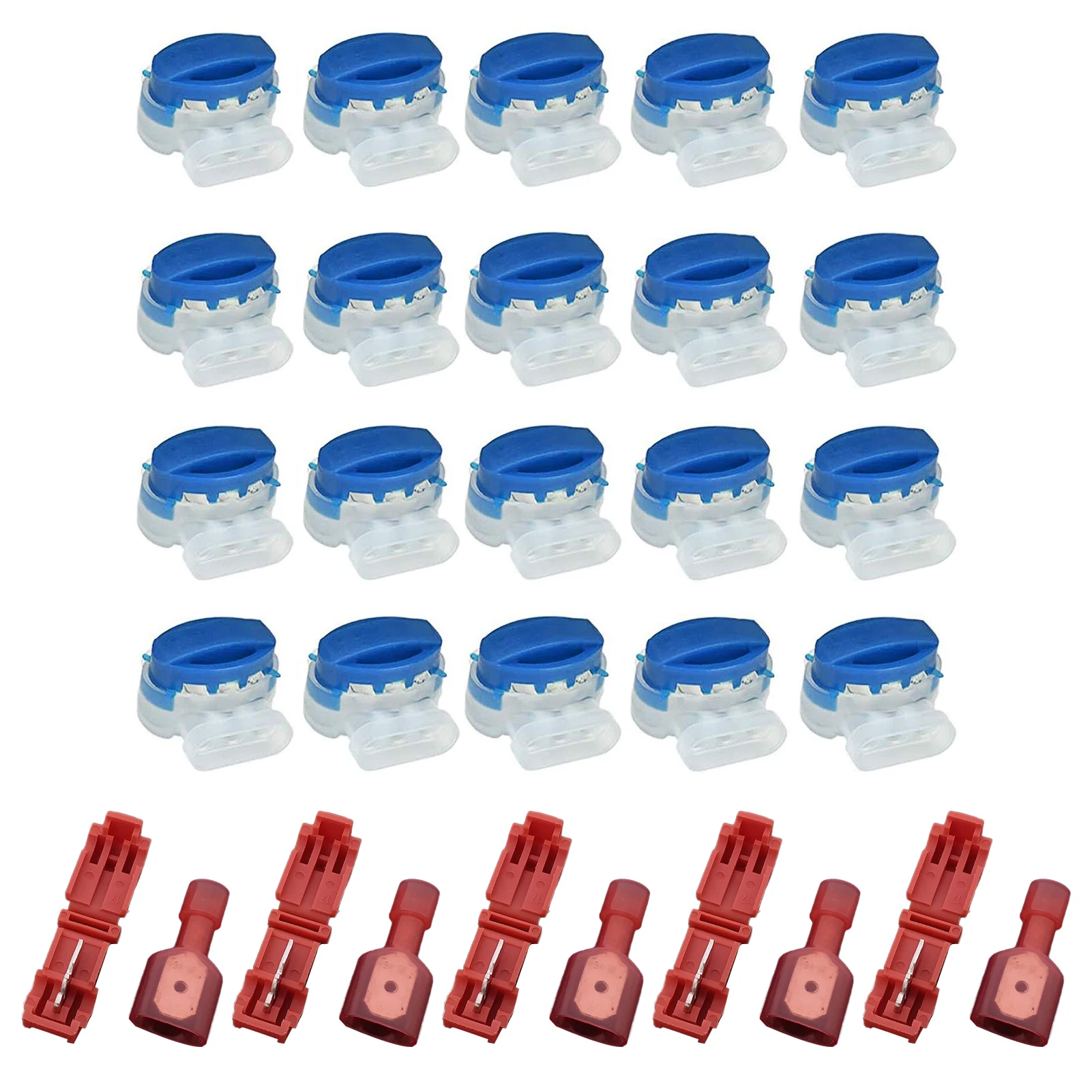 30pcs Connection Terminals Practical Robotic Lawnmowers Lock Gardening Tool Cable Clamps Self Stripping 22-18 AWG Accessories
30pcs Connection Terminals Practical Robotic Lawnmowers Lock Gardening Tool Cable Clamps Self Stripping 22-18 AWG Accessories