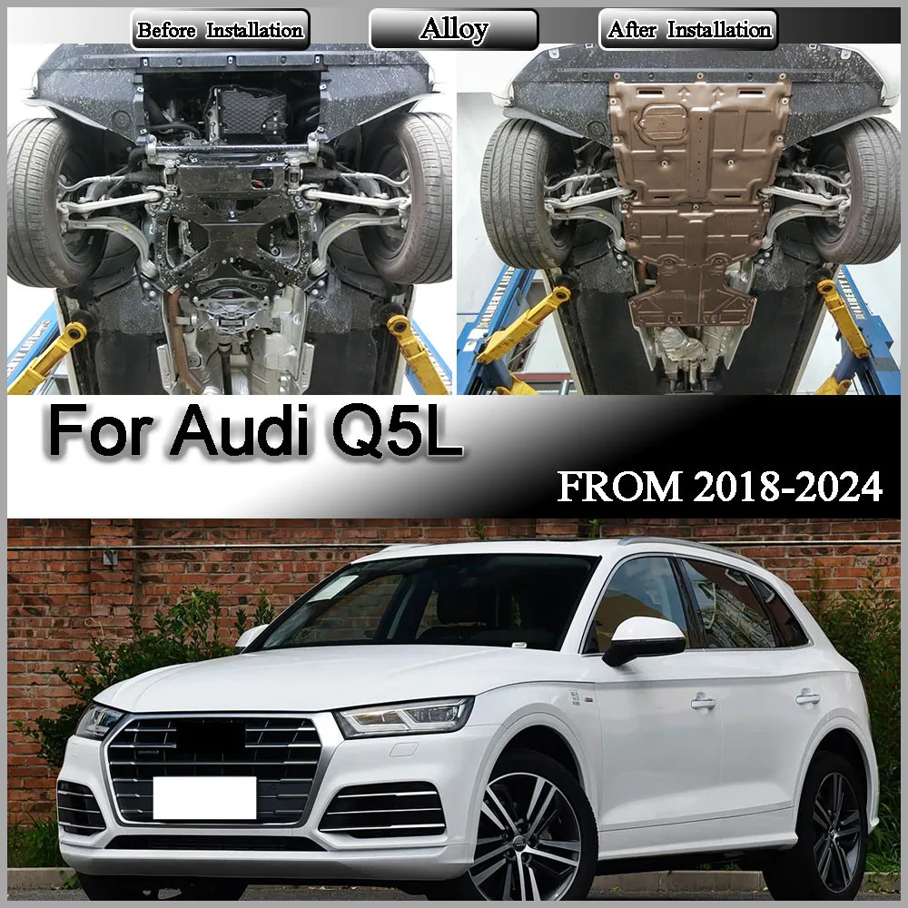 Для Audi Q5L 2018-2024: Защита картера двигателя 2.0T, брызговики, защита коробки передач, накладка под крылом, аксессуары
Для Audi Q5L 2018-2024: Защита картера двигателя 2.0T, брызговики, защита коробки передач, накладка под крылом, аксессуары