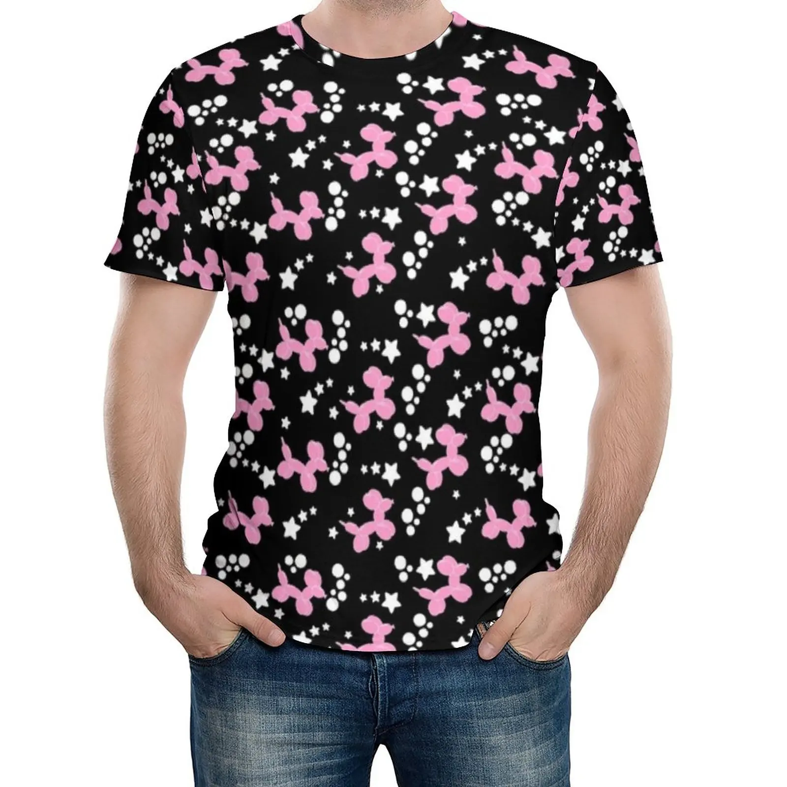 Pink Balloon Dogs T-Shirt Stars Print Couple Hip Hop T-Shirts Summer Tees Short Sleeve Aesthetic Oversized Tops Birthday Gift
Pink Balloon Dogs T-Shirt Stars Print Couple Hip Hop T-Shirts Summer Tees Short Sleeve Aesthetic Oversized Tops Birthday Gift