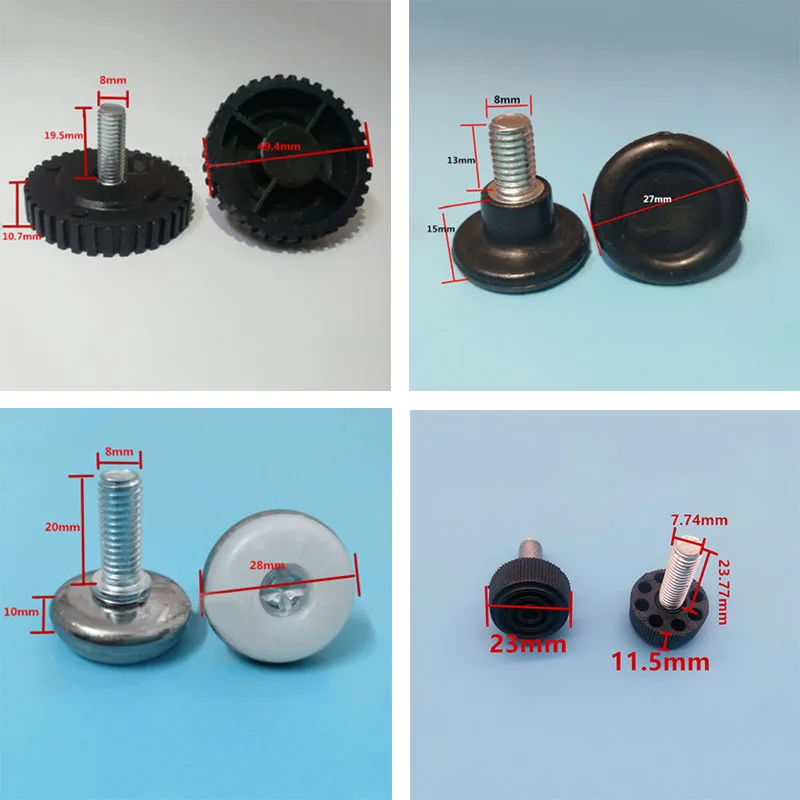 4-12Pcs M5.7 M7.7 M8 Screw Shaped Chair Legs Mats Adjustable Foot Mats Furnitur Table Feet Screws Anti-slip Foot Pads
4-12Pcs M5.7 M7.7 M8 Screw Shaped Chair Legs Mats Adjustable Foot Mats Furnitur Table Feet Screws Anti-slip Foot Pads