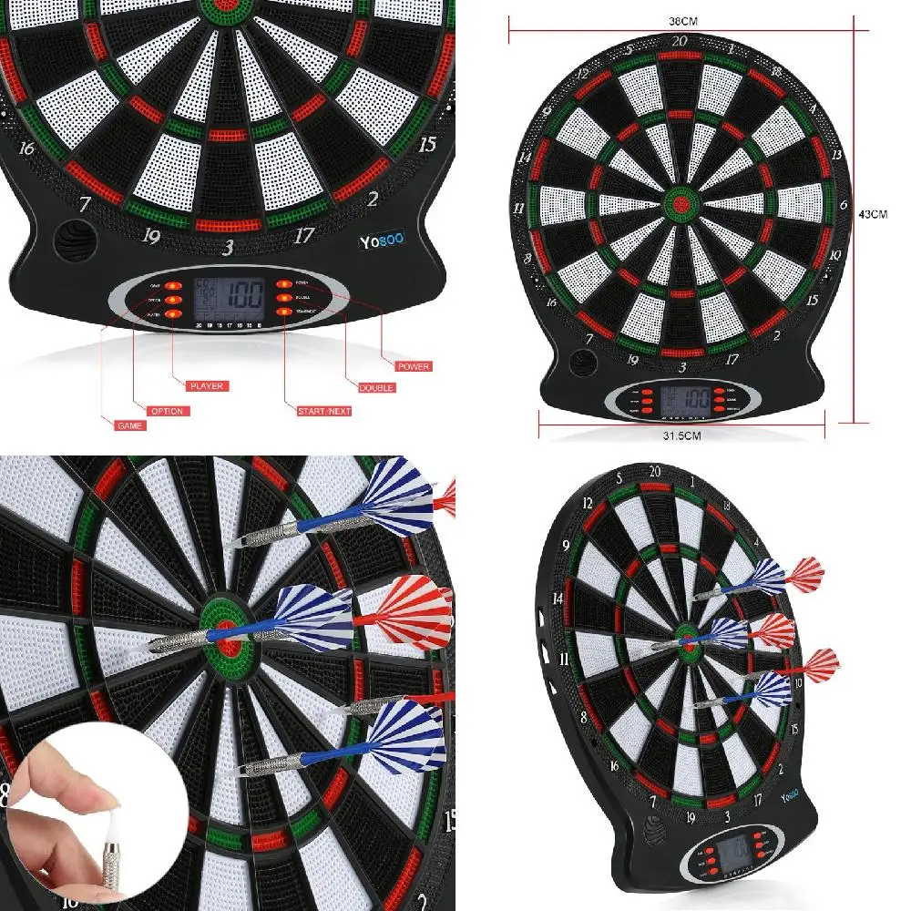 Exciting, Fun 15 Inch LCD Target Face with 6 Soft Tip Darts Set for the Whole Family Enjoyment.
Exciting, Fun 15 Inch LCD Target Face with 6 Soft Tip Darts Set for the Whole Family Enjoyment.