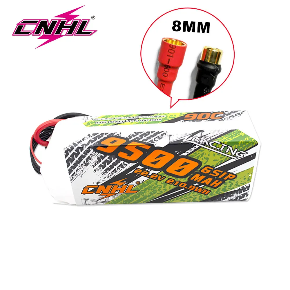 CNHL 6S 22.2V Lipo Battery 9500mAh 90C With 8mm Bullet Plug For RC Car Parts Boats Helicopter Hangar 9 Airplane Speedrun Drone
CNHL 6S 22.2V Lipo Battery 9500mAh 90C With 8mm Bullet Plug For RC Car Parts Boats Helicopter Hangar 9 Airplane Speedrun Drone