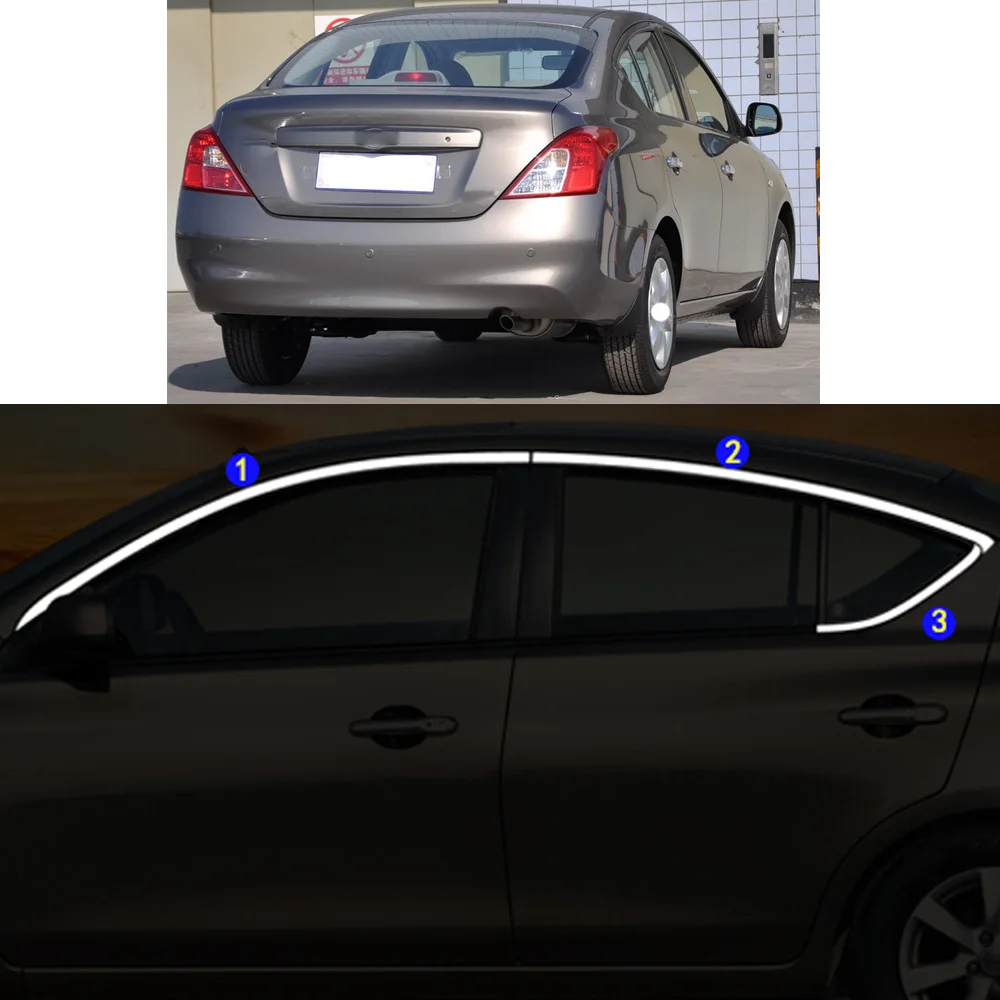 Car Sticker Stainless Steel Garnish Pillar Window Middle Strip Trim Frame Hoods For Nissan Sunny 2010-2017
Car Sticker Stainless Steel Garnish Pillar Window Middle Strip Trim Frame Hoods For Nissan Sunny 2010-2017