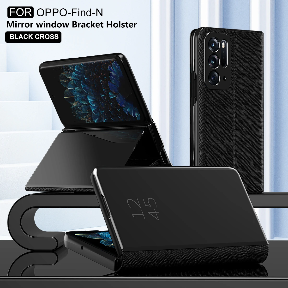 Luxury Mirror window Phone Case for OPPO FIND N 5G Plating bracket holster Back Cover for OPPO FIND N Shell Protective Coque
Luxury Mirror window Phone Case for OPPO FIND N 5G Plating bracket holster Back Cover for OPPO FIND N Shell Protective Coque